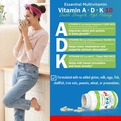 Detalle botella suplemento ADK 10 Power By Naturals