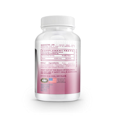 Detalle de cápsula biotina HERBA HEAL para cabello y uñas