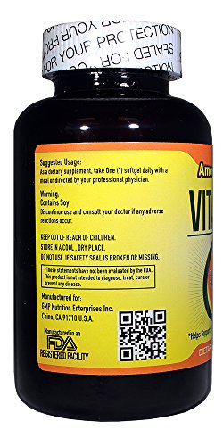 Detalle cápsula blanda vitamina C Ameri-Vita 500 mg