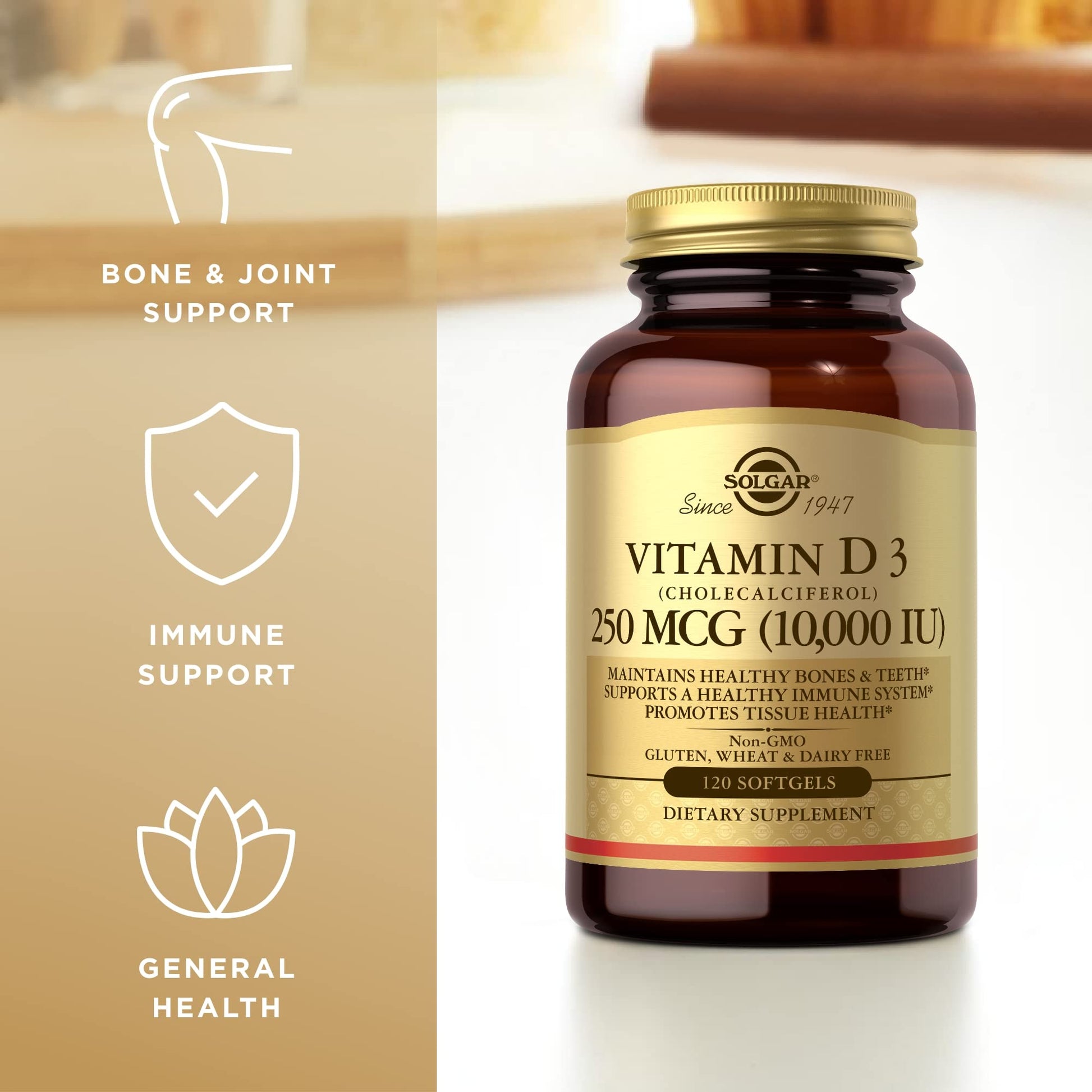 Detalle cápsula blanda vitamina d3 solgar 10000 ui