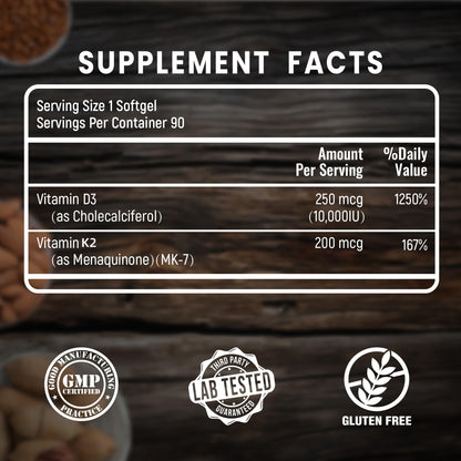 Detalle cápsula blanda vitaminas D3 y K2 VANI