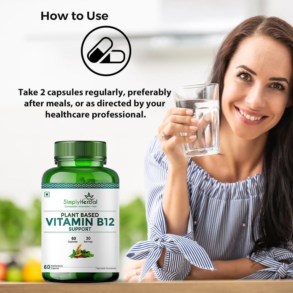 Detalle cápsula Simply Herbal B12 planta