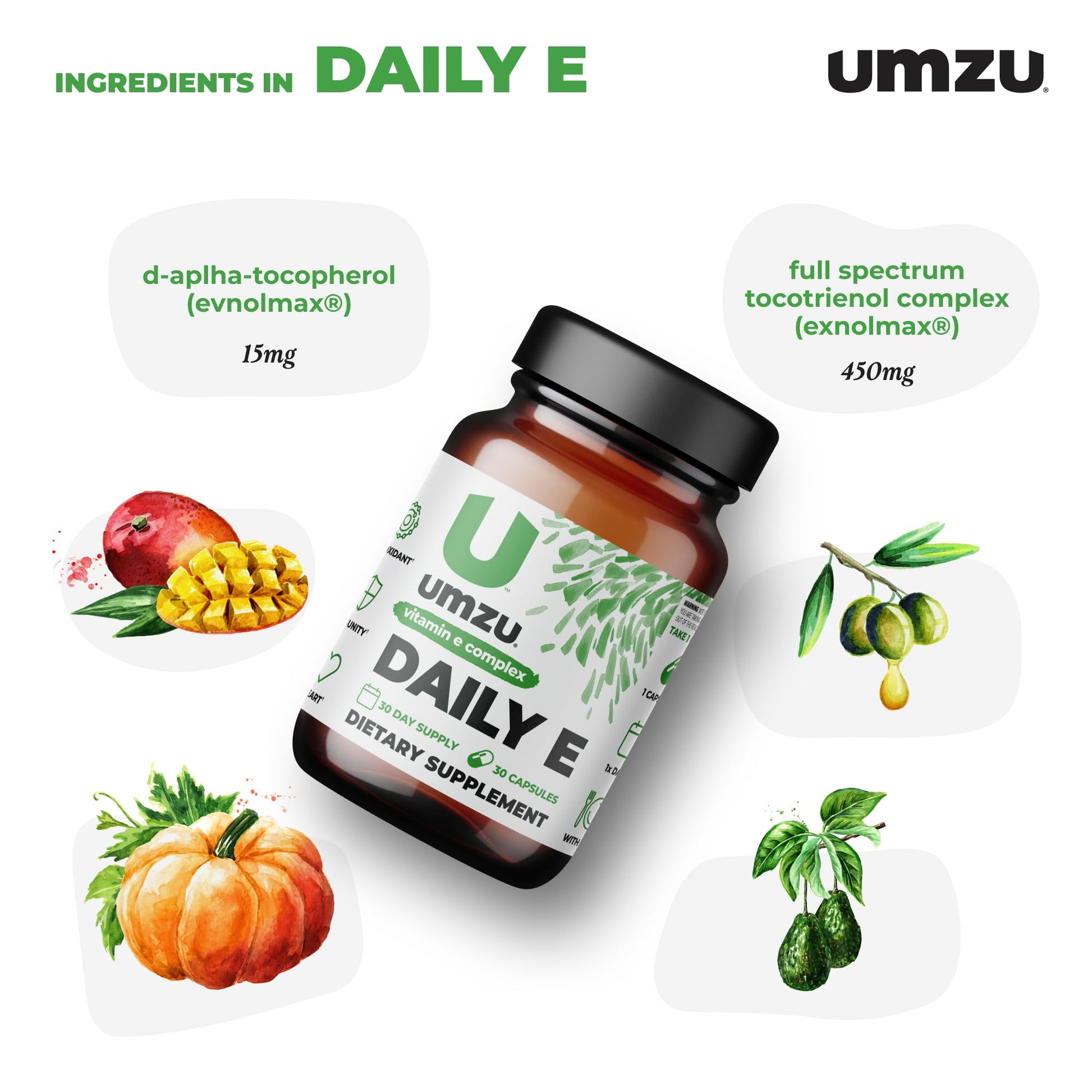 Detalle cápsula vitamina e UMZU Daily E