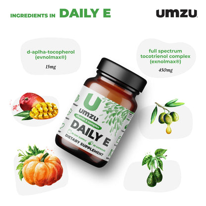 Detalle cápsula vitamina e UMZU Daily E