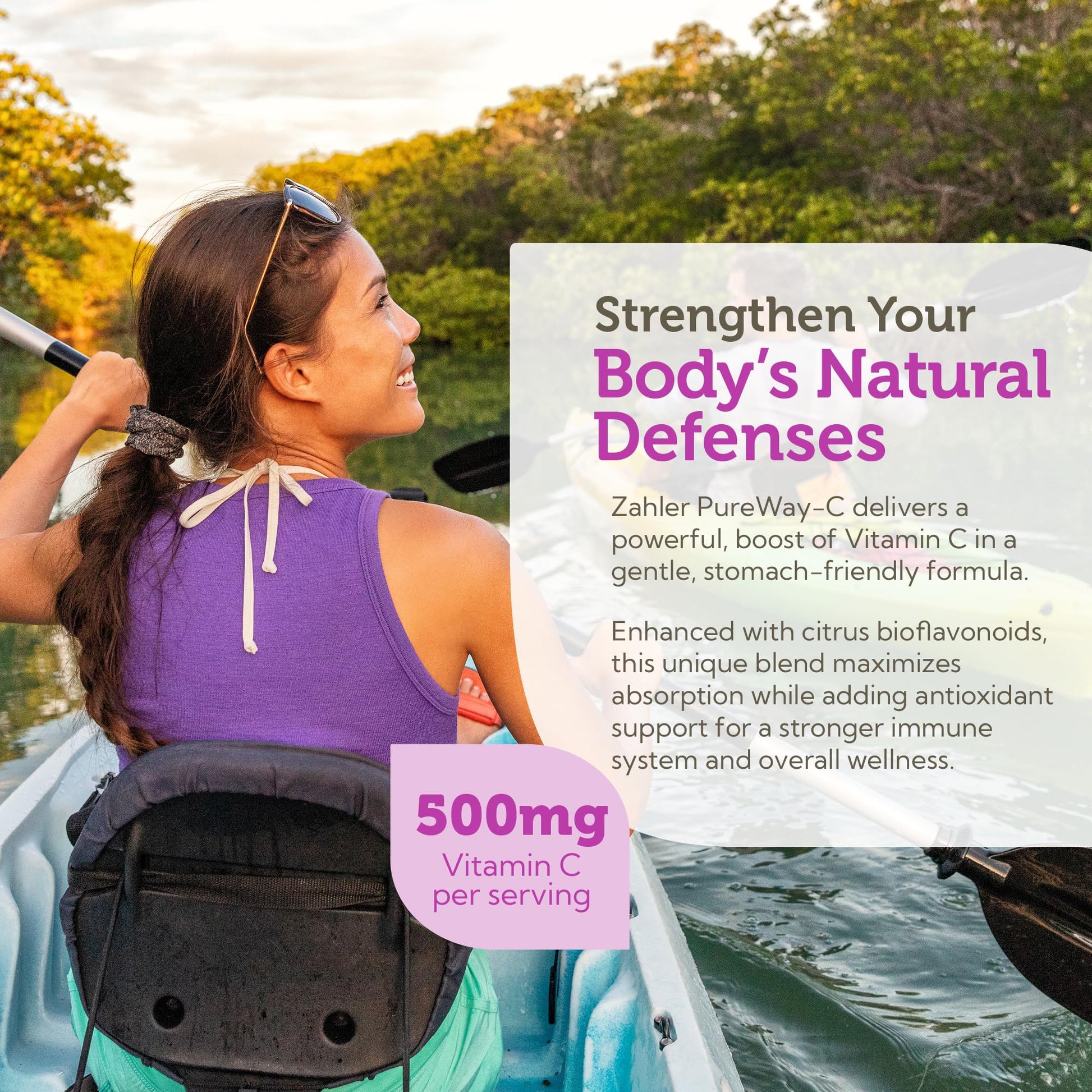 Detalle cápsula Zahler vitamina C 500 mg con bioflavonoides