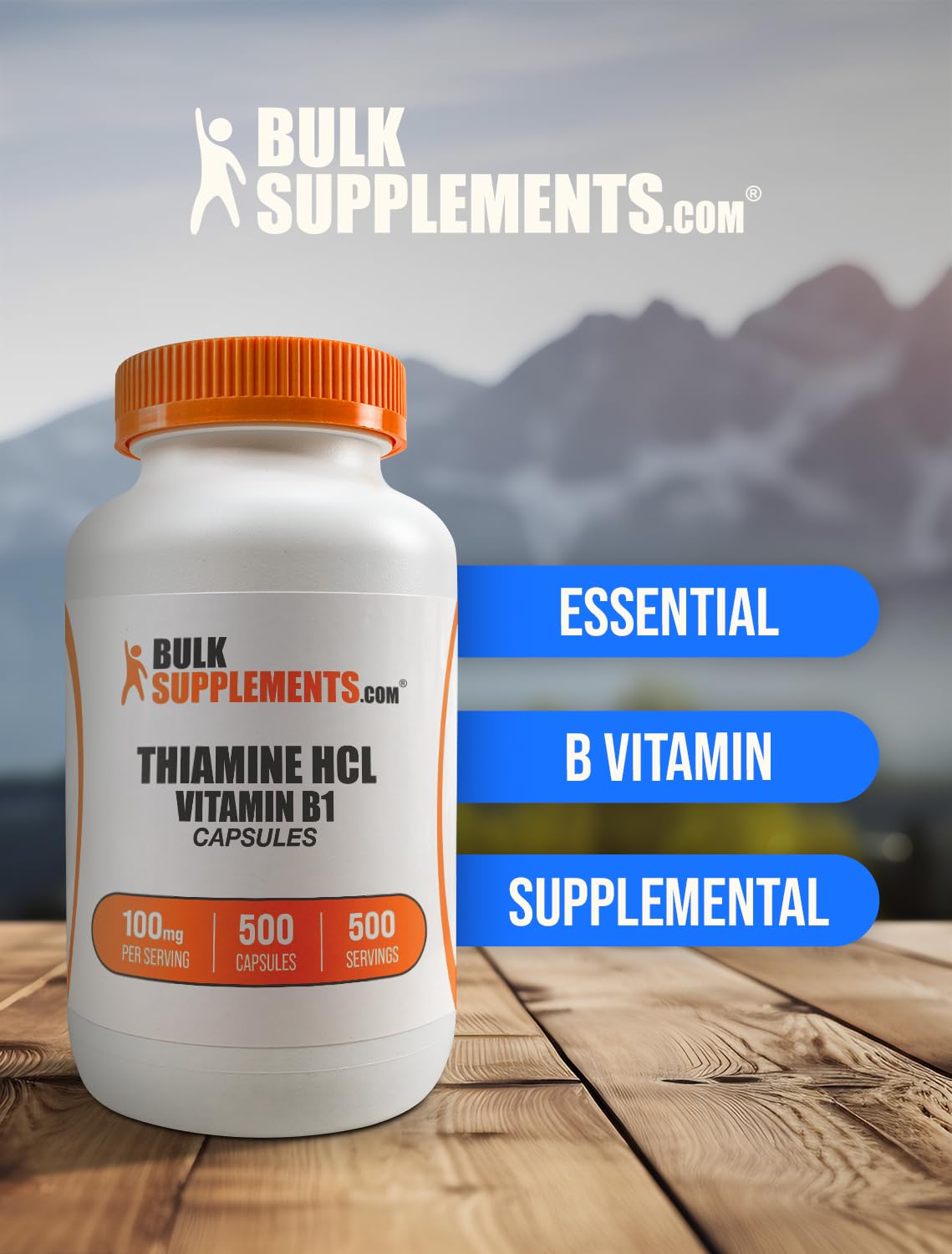 Detalle cápsulas BulkSupplements tiamina HCl