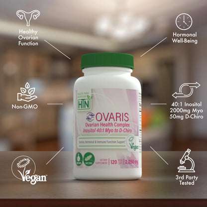 Detalle cápsulas Health Thru Nutrition OVARIS