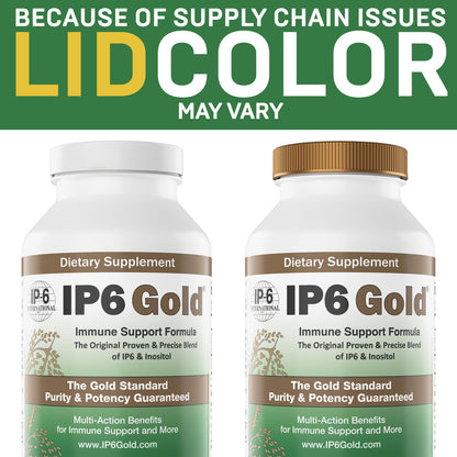 Detalle de cápsulas vegetarianas IP6 Gold para salud inmunitaria