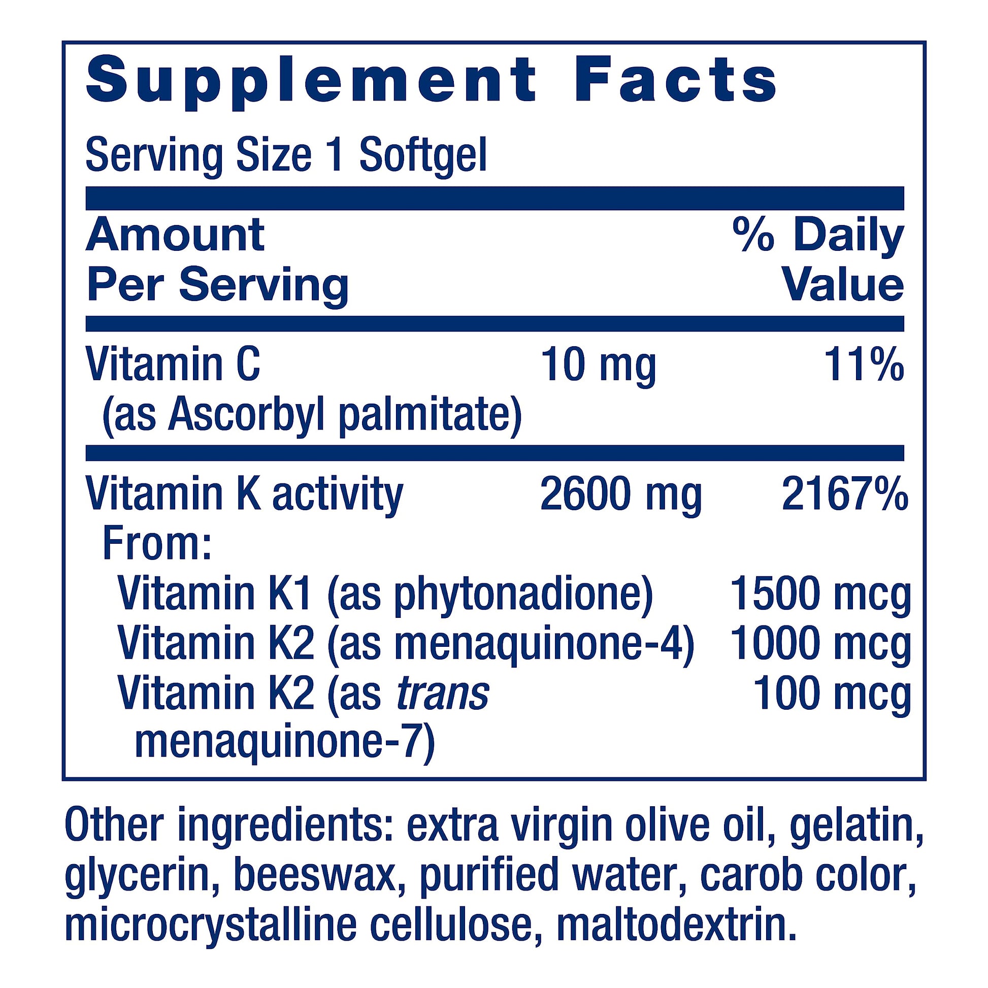 Detalle cápsulas Life Extension vitaminas antioxidantes