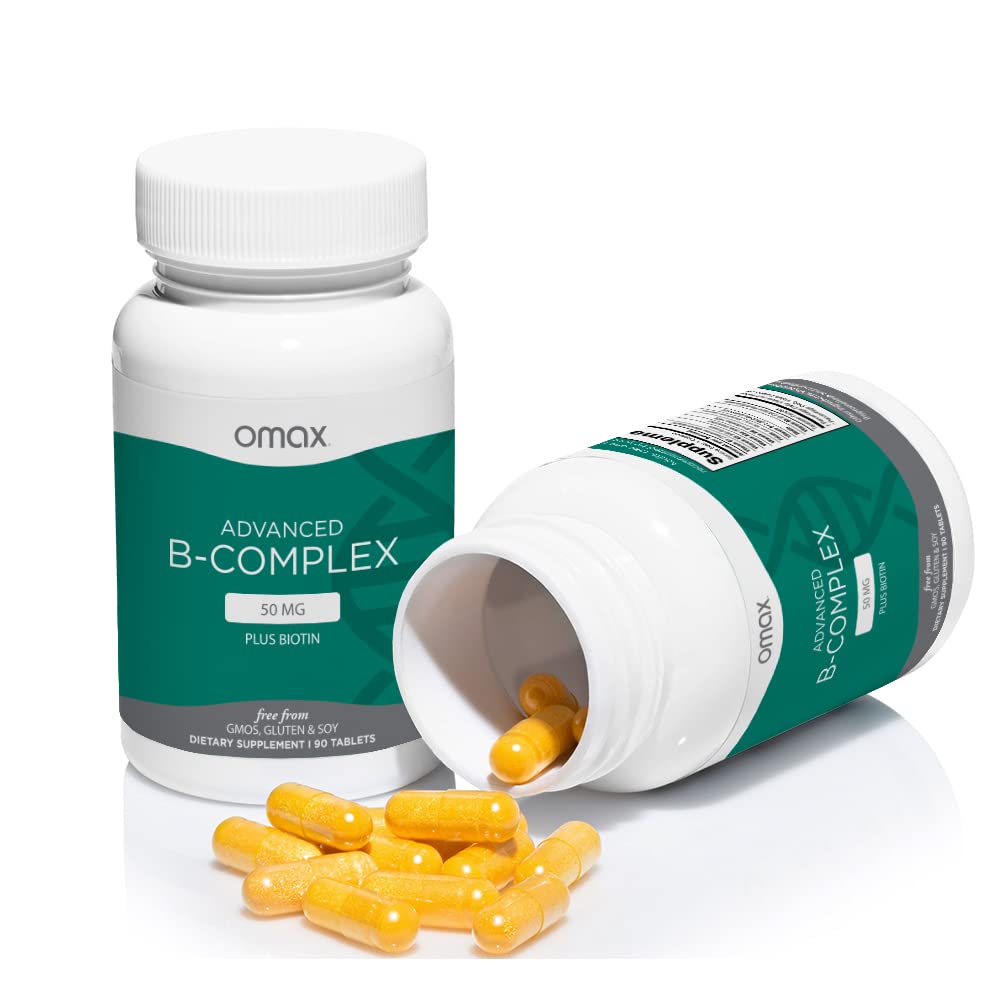 Detalle cápsulas Omax3 complejo B vitaminas