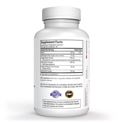Detalle cápsulas supplement spot para control de colesterol