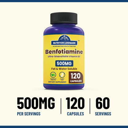 Detalle cápsulas vitamina B1 Benfotiamina YOYKYE