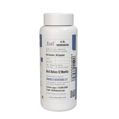 Detalle cápsulas suplemento vitamina b3 niacina genérico