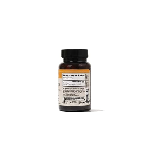 Detalle cápsulas blandas NatureWise D3 vegana con aceite oliva orgánico