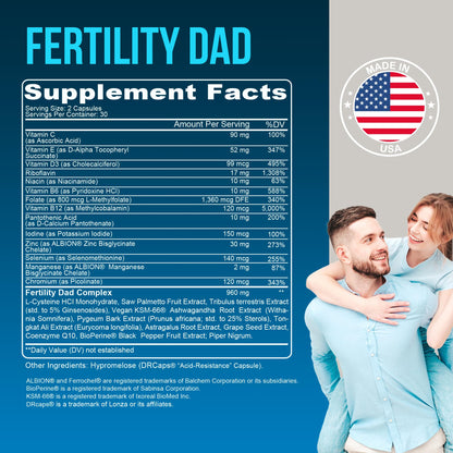 Detalle cápsulas YOU'RE NATURAL fertilidad masculina y fuerza espermática