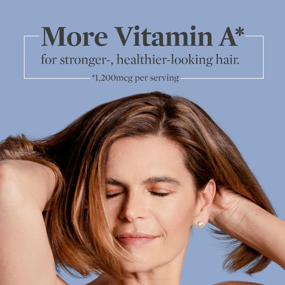 Detalle envase gomitas para cabello Better Not Younger