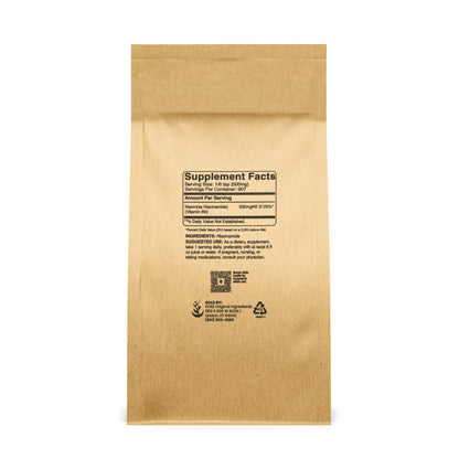 Detalle del envase niacinamida Pure Original Ingredients sin gluten