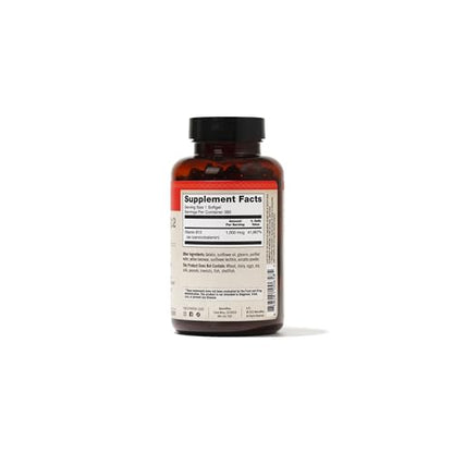 Detalle del envase de vitamina D3 1000 UI y vitamina B12 NatureWise