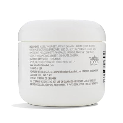 Detalle etiqueta crema vitamina E 365 Whole Foods Market