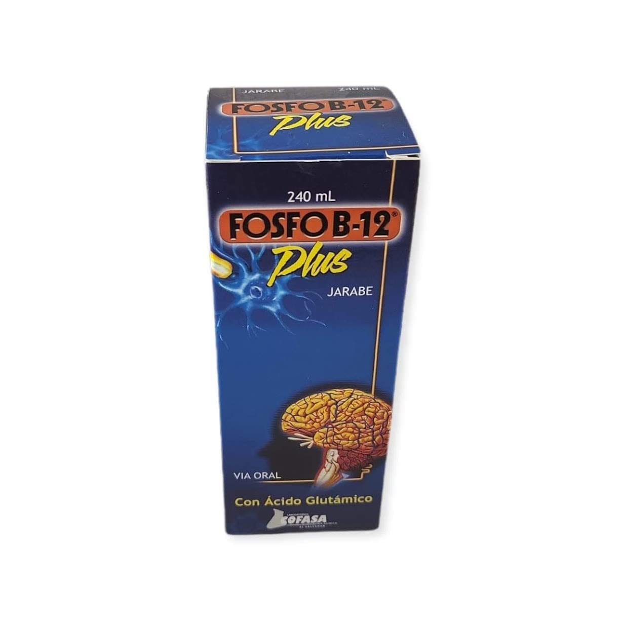 Detalle etiqueta Fosfo B-12 jarabe información nutrimental