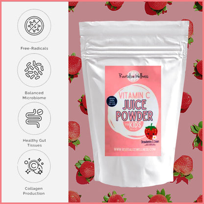 Detalle etiqueta polvo vitamina C Revitalize Wellness