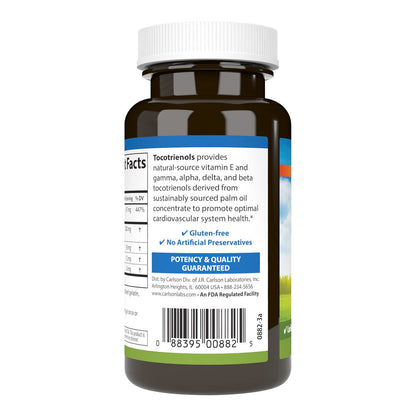 Detalle etiqueta producto Carlson Tocotrienoles 40 mg