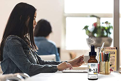 Detalle de etiqueta PSH Nutrition complejo B líquido