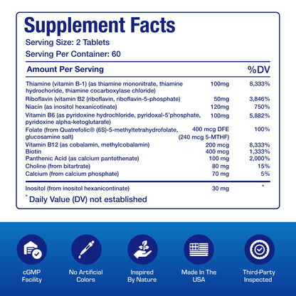 Detalle etiqueta Super B Complex Anabolic Laboratories