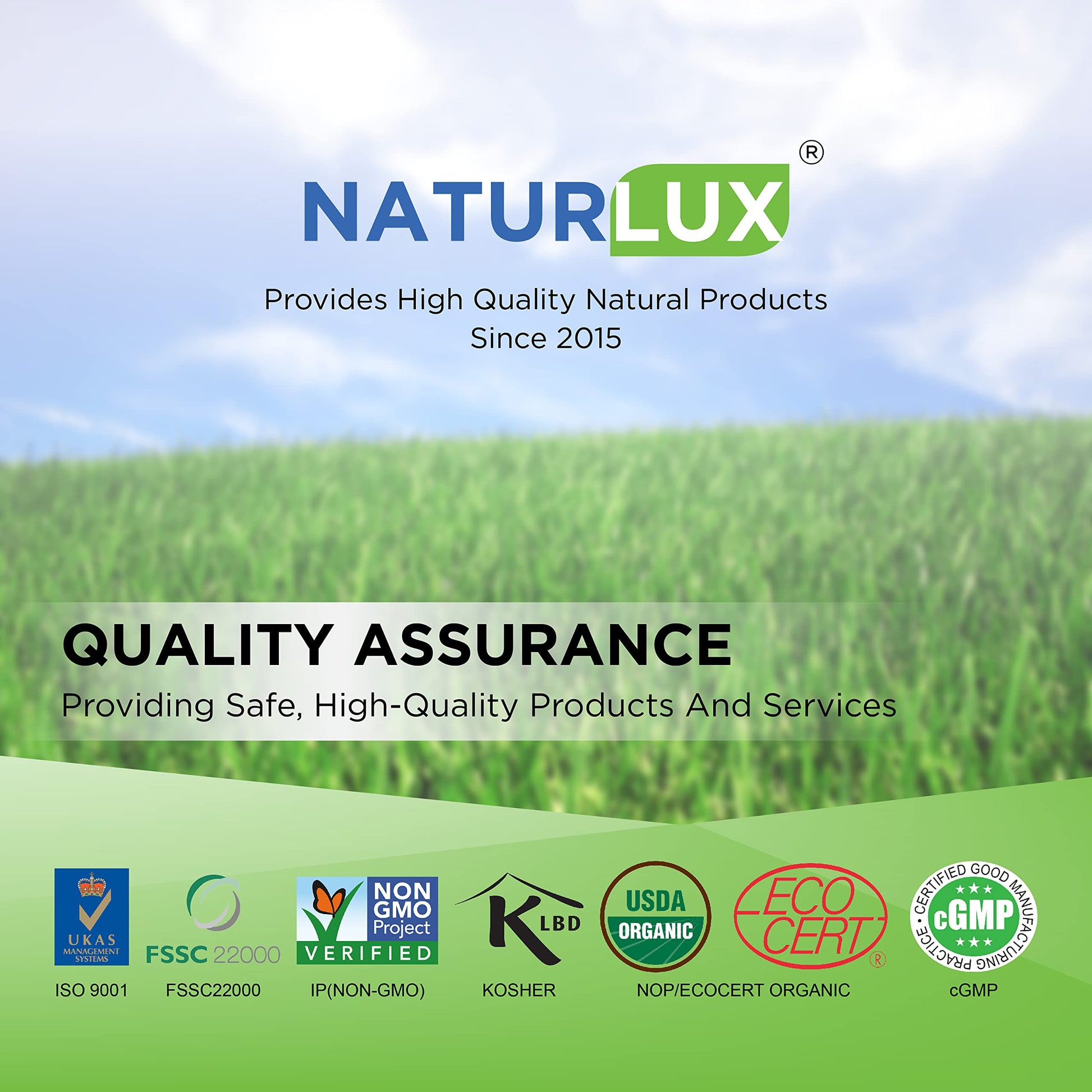 Detalle etiqueta y especificaciones vitamina e Naturlux