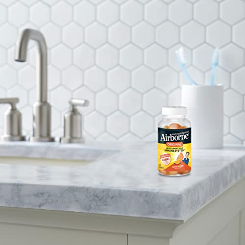 Detalle goma vitamin c Airborne naranja
