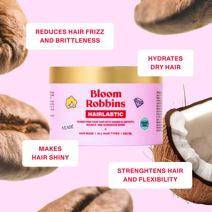 Detalle de gomitas para crecimiento de cabello Bloom Robbins