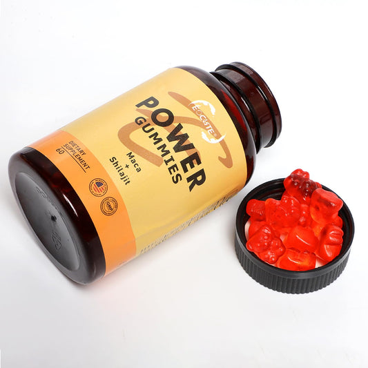 Detalle de gomitas EOCUTE para mejorar fuerza y absorción de nutrientes