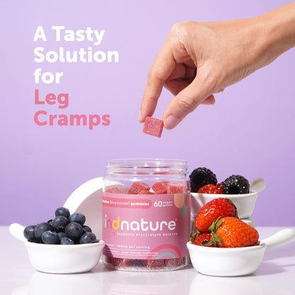 Detalle gomitas kindnature para apoyo hormonal y muscular