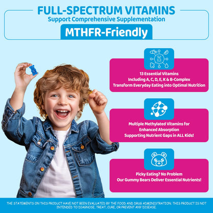 Detalle de gomitas gomosas multivitaminas NATISLAND para niños