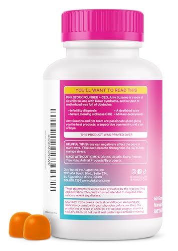 Detalle gomitas naturales Pink Stork para apoyo hormonal y concepción