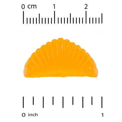 Detalle gomitas sabor naranja California Gold Nutrition