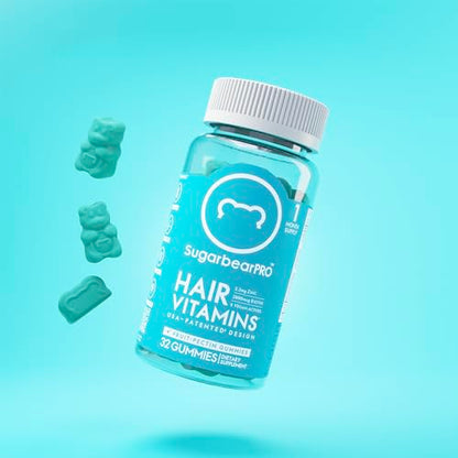 detalle gomitas sugarbear hair vitaminas biotina omega 3