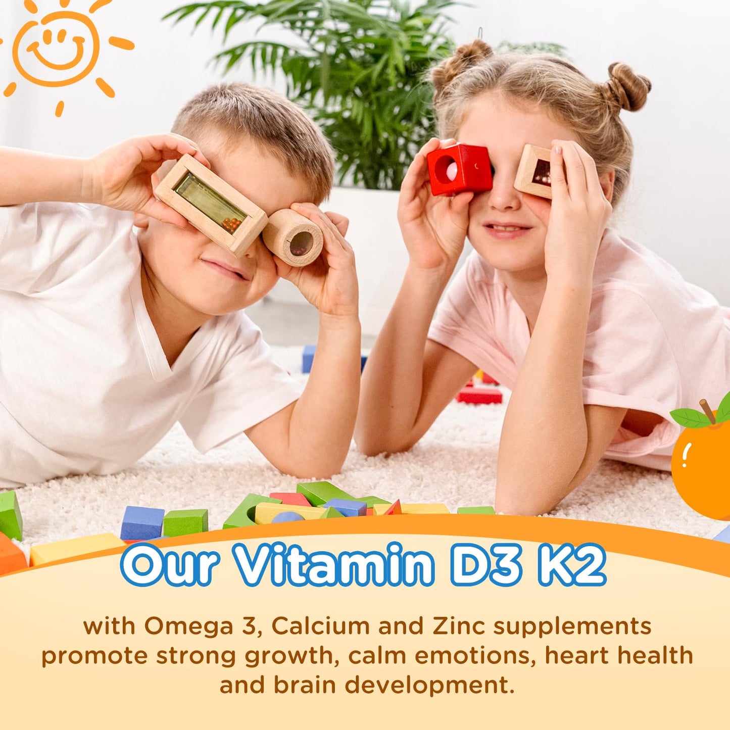 Detalle gotero de suplemento de vitaminas para niños