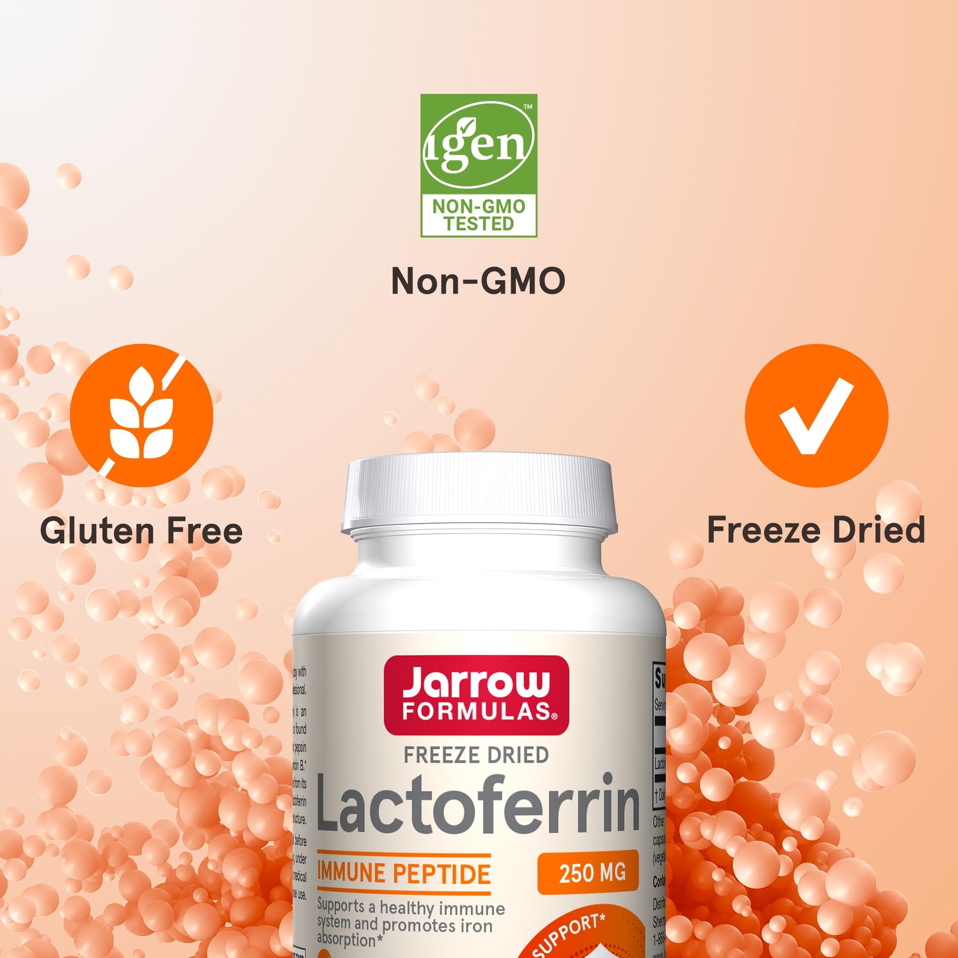 Detalle ingrediente lactoferrina Jarrow.