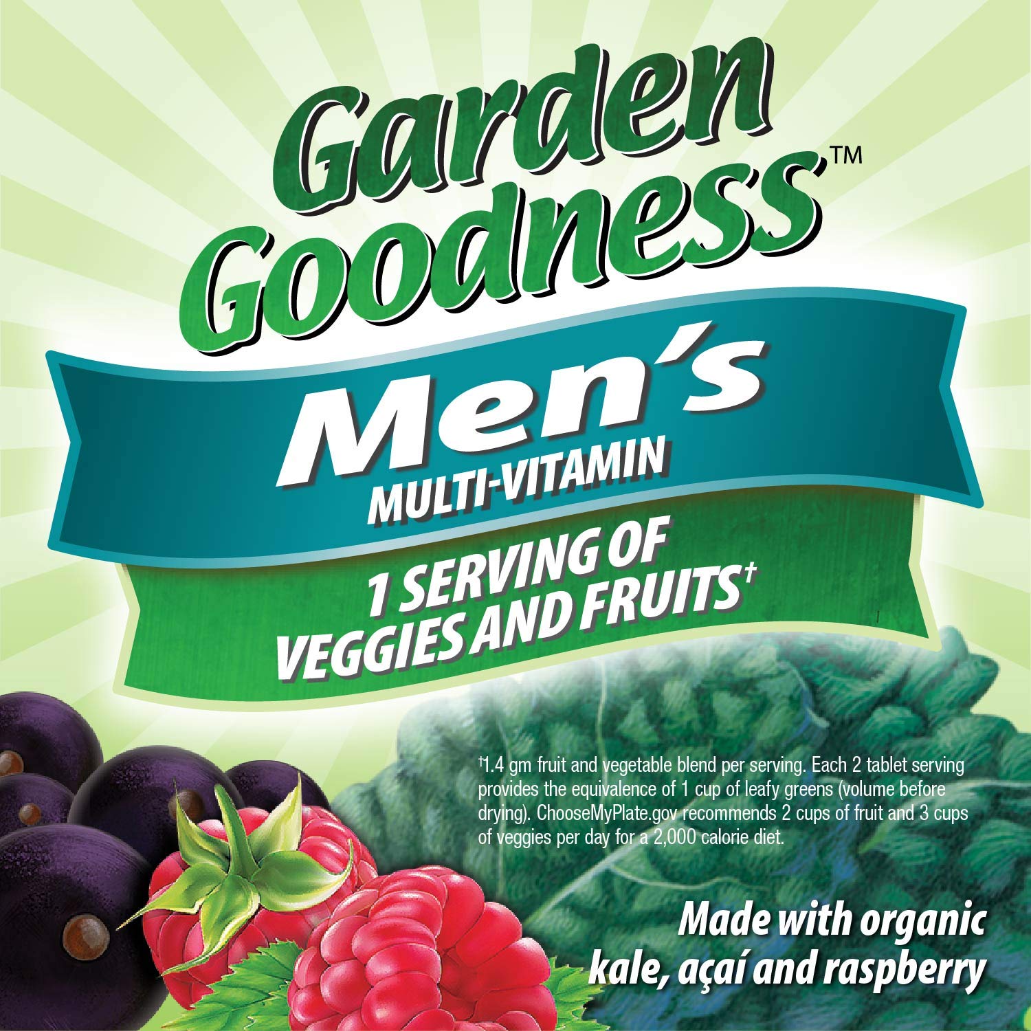 Detalle de ingredientes de multivitaminas para hombres