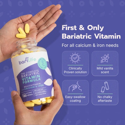 Detalle de ingredientes multivitaminico Bari Life para pacientes