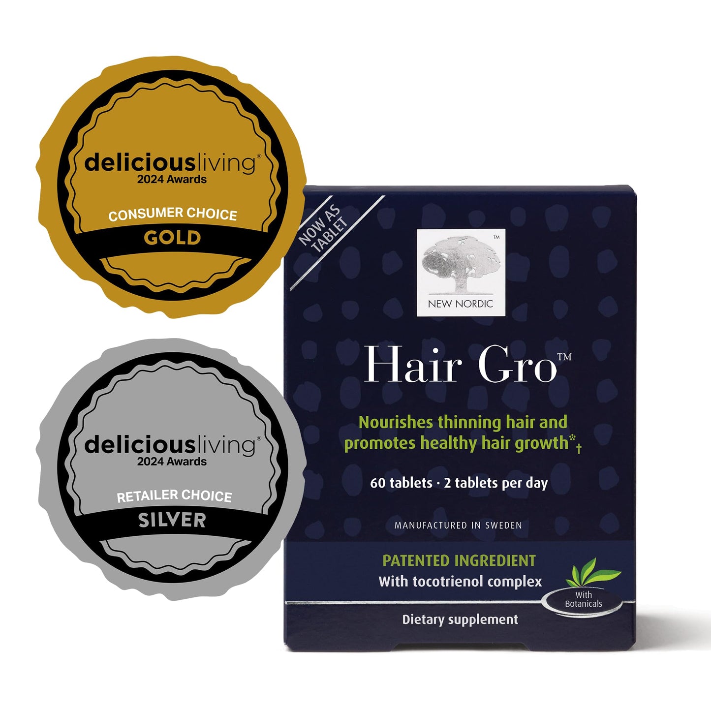 Detalle ingredientes naturales en NEW NORDIC Hair GRO