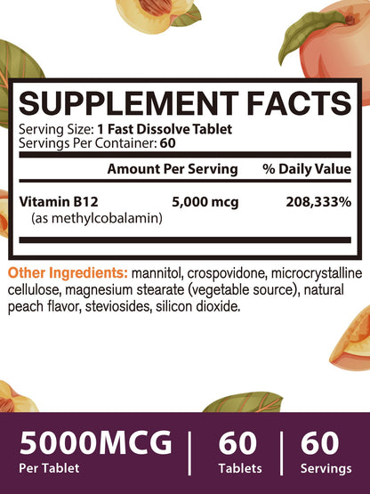 detalle ingredientes y beneficios vitamina b12 metilcobalamina