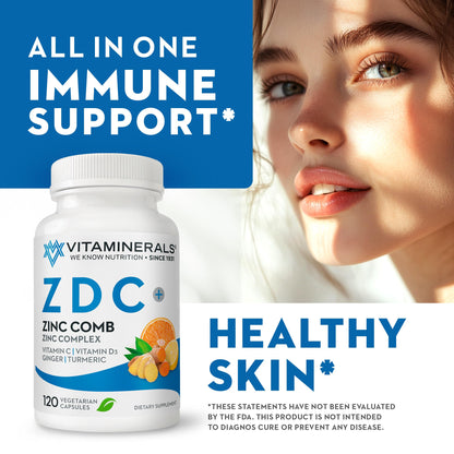 Detalle ingredientes vitaminerals zinc vitamina c d3