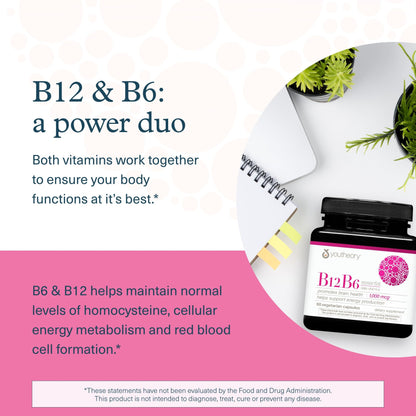 Detalle ingredientes Youtheory B12B6 vitaminas veganas