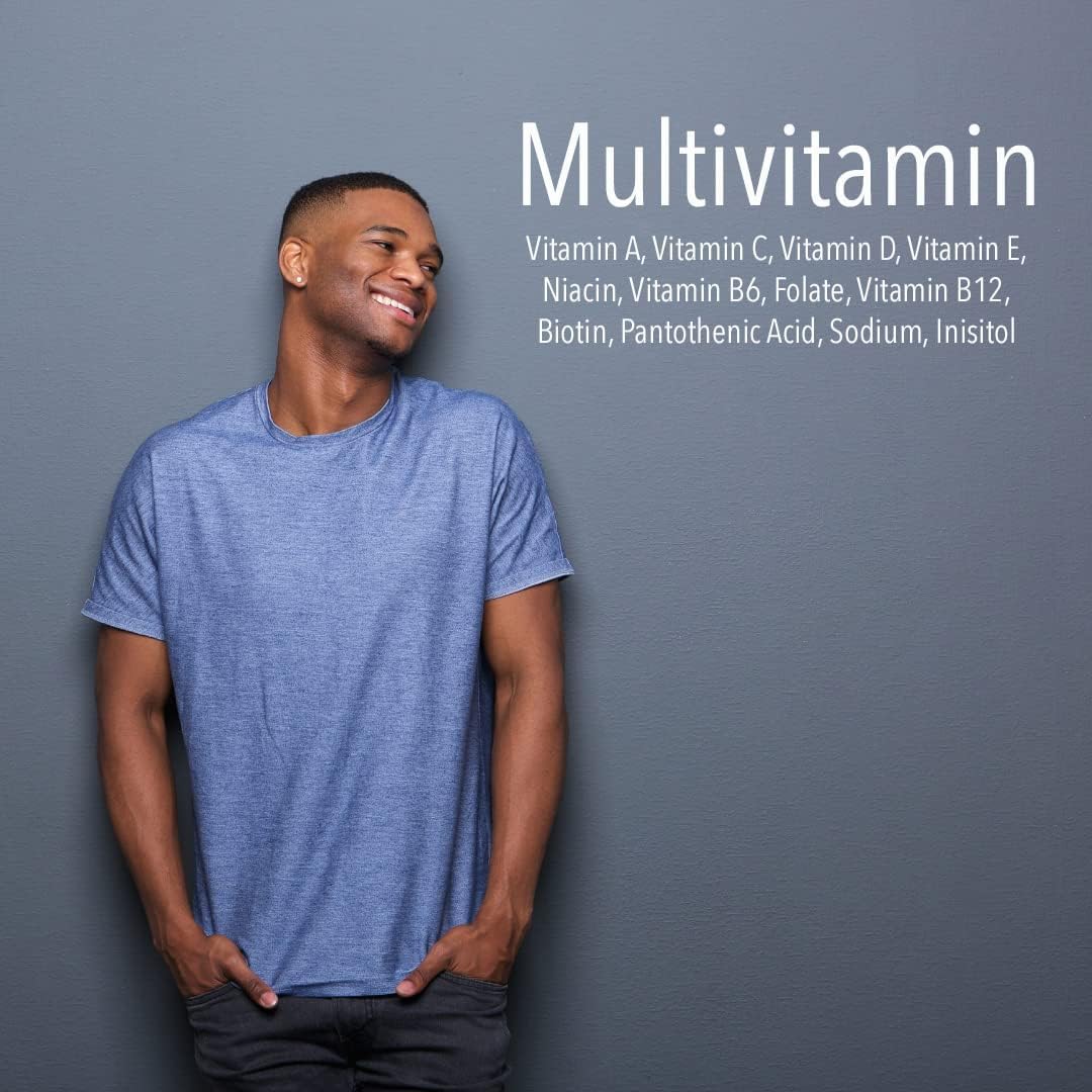 Detalle de nutrientes y vitaminas en las gominolas VITA GLOBE para adultos.