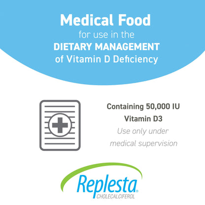 Detalle oblea masticable vitamina D3 Replesta 50,000 UI