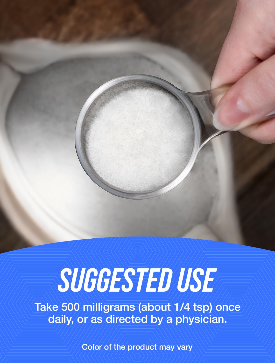 Detalle del polvo de vitamina E 400 UI BulkSupplements