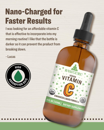 Detalle RawGuru vitamina c líquida antioxidante