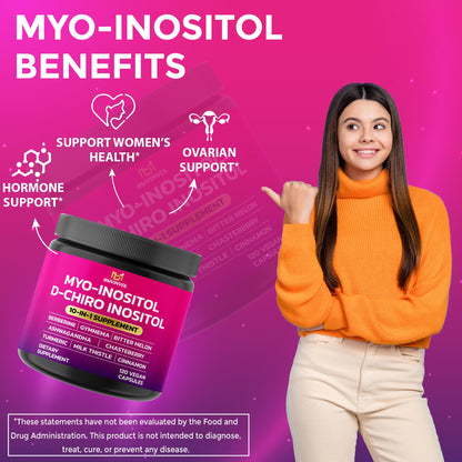 Detalle suplemento BMVINVOL inositol y ingredientes